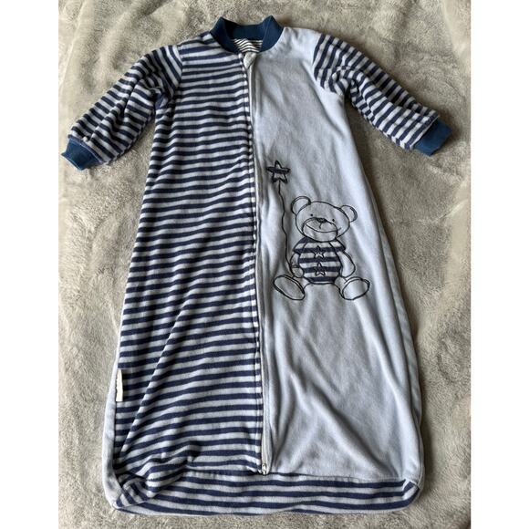 BloomStar Infant Wearable Blanket Sleep Sack Blue  Zip-Up Sleeper Size 6–12M - Picture 1 of 5